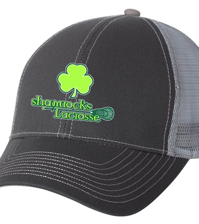 Dark Grey Shamrocks Logo Trucker Hat - Orders due Friday, March 24, 2023